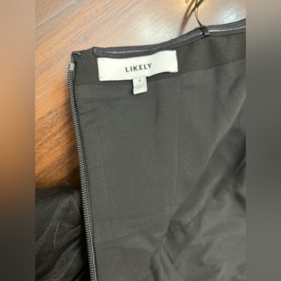 Likely Glynn Mini Dress Size 4 Black Tulle Ruffle Strapless Revolve Chic Party - Picture 11 of 15